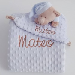 Pack Manta Clásica + Doudou personalizado Gris – Bottom Kids l Productos  para Bebés